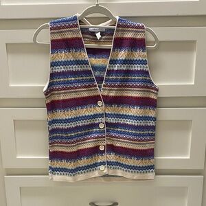Fun 100% Cotton vintage sweater vest